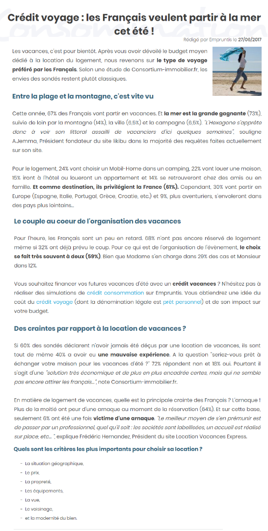 article empruntis