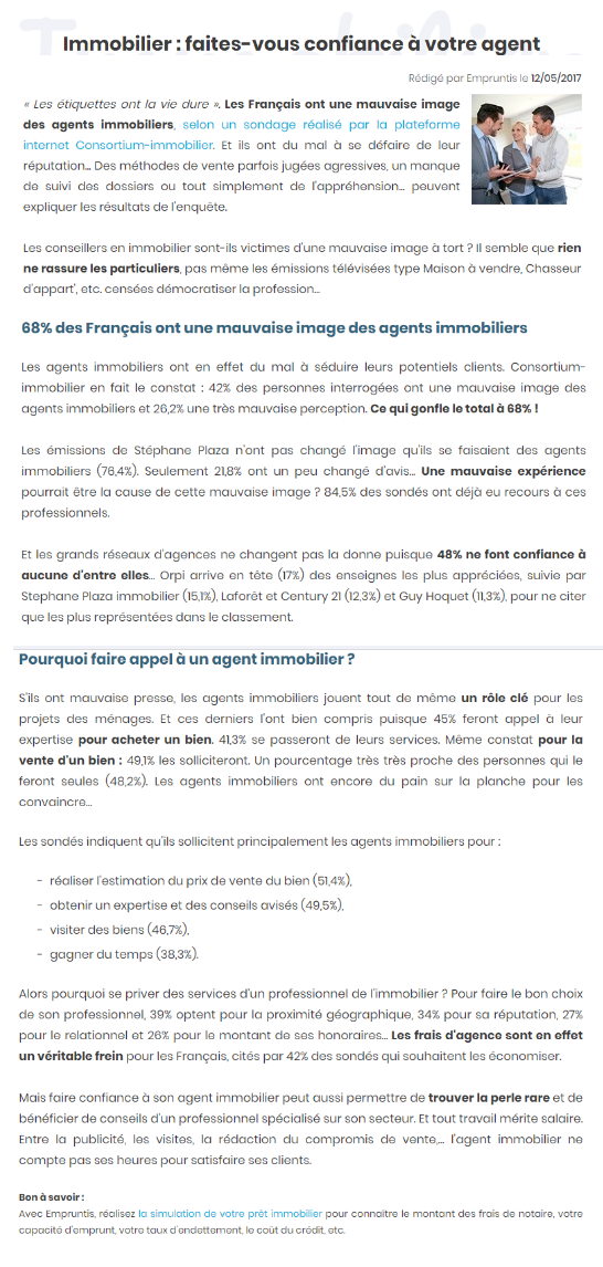 article empruntis