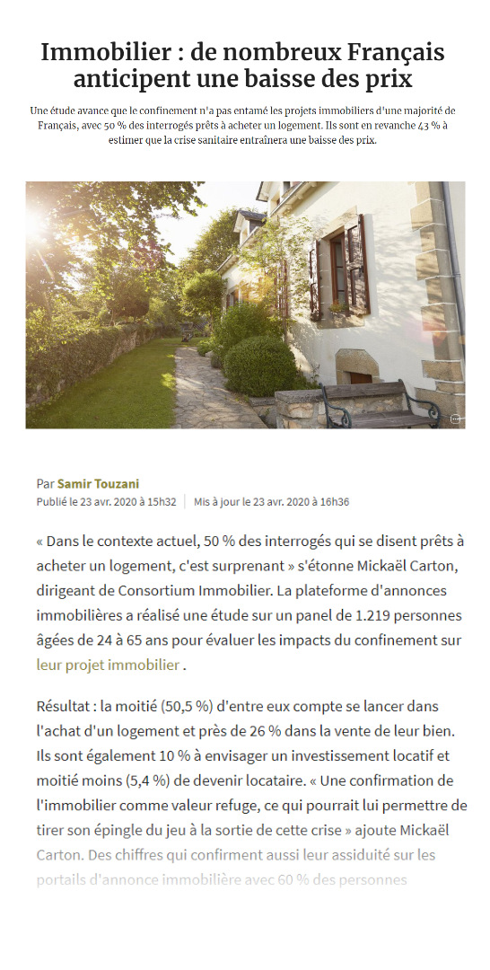 article les échos