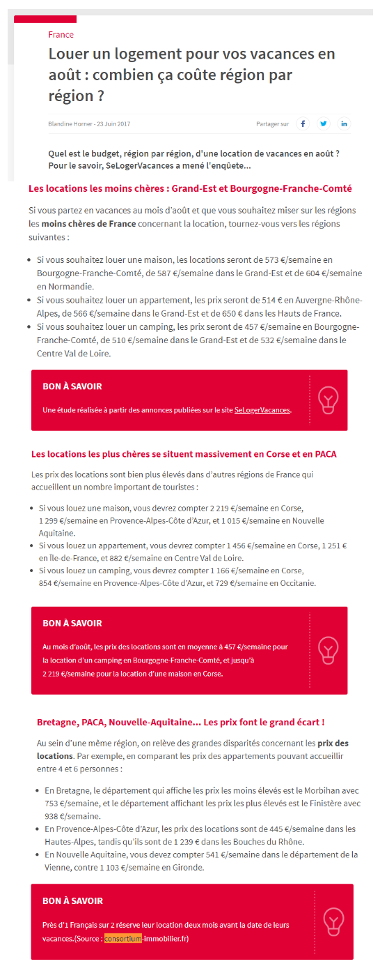 article se loger
